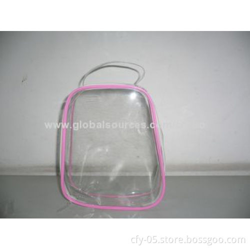 Wholesale Apple Shape Clear PVC Cosmetic Bag, OEM Service and Customer Logos Welcomed